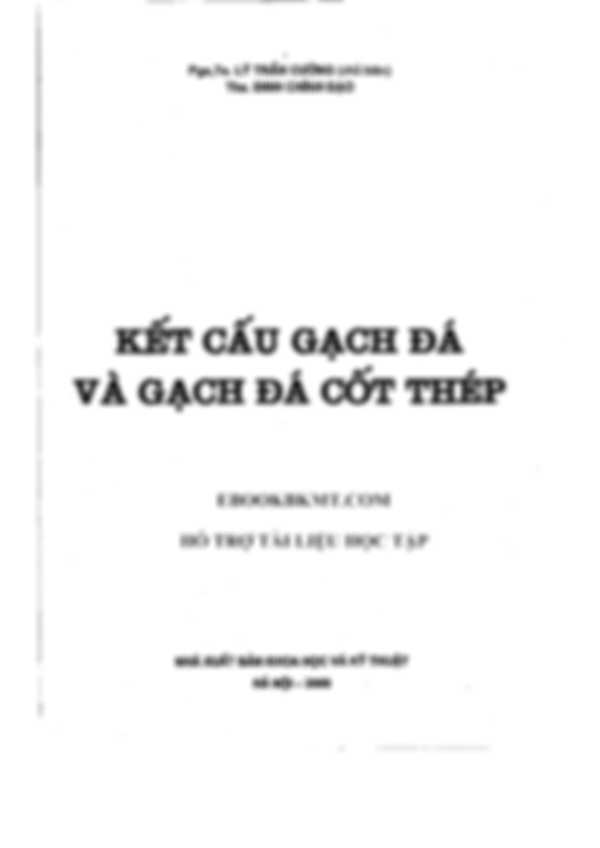 Kết cấu gạch đá và gạch đá cốt thép