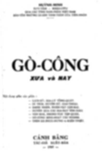 Gò Công Xưa Và Nay – Huỳnh Minh