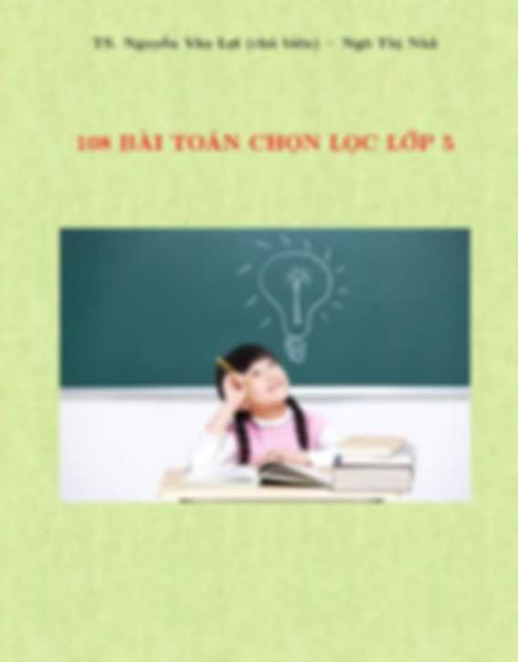 108 Bài Toán Chọn Lọc Lớp 5