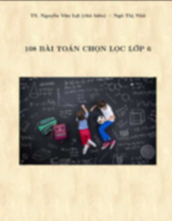 108 Bài Toán Chọn Lọc Lớp 6