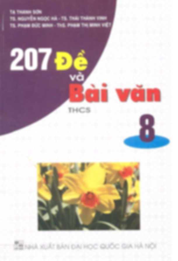 207 Đề Và Bài Văn THCS 8 – Tạ Thanh Sơn