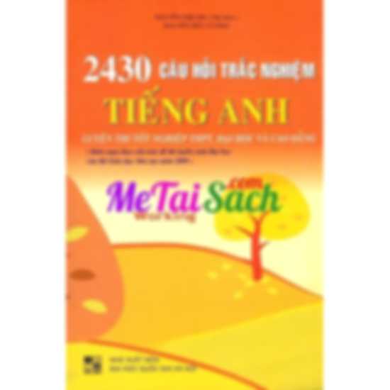 2430 Câu Hỏi Trắc Nghiệm Tiếng Anh