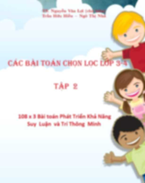 324 Bài Toán Chọn Lọc Lớp 3, 4