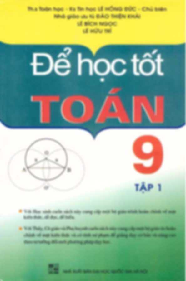 Để Học Tốt Toán 9 – Lê Hồng Đức