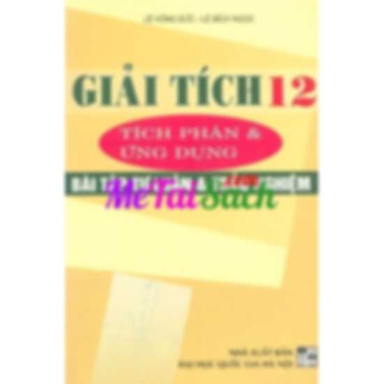 Giải Tích 12 Tích Phân và Ứng Dụng