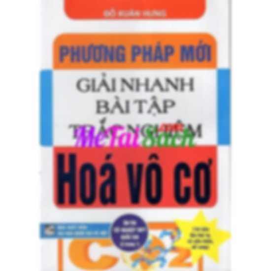 Phương Pháp Giải Nhanh Bài Tập Trắc Nghiệm Hóa Vô Cơ