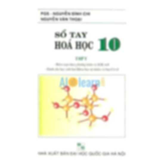 Sổ Tay Hóa Học THPT Lớp 10