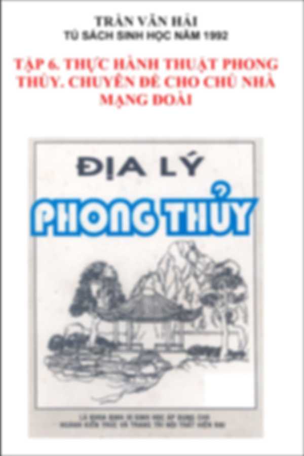 Địa lý phong thủy - tập 6