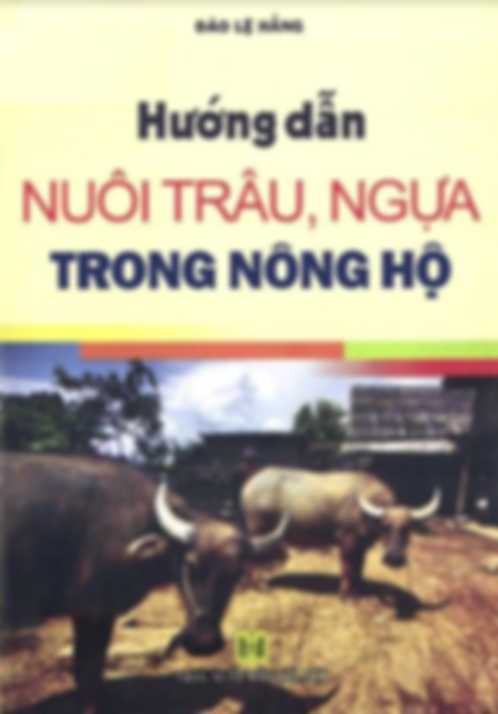 Hướng dẫn nuôi trâu ngựa trong nông hộ